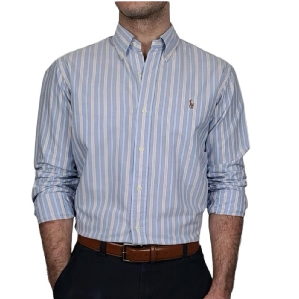 Polo Ralph Lauren Oxford Shirt - Men's size 17 neck sleeve‎ length 32